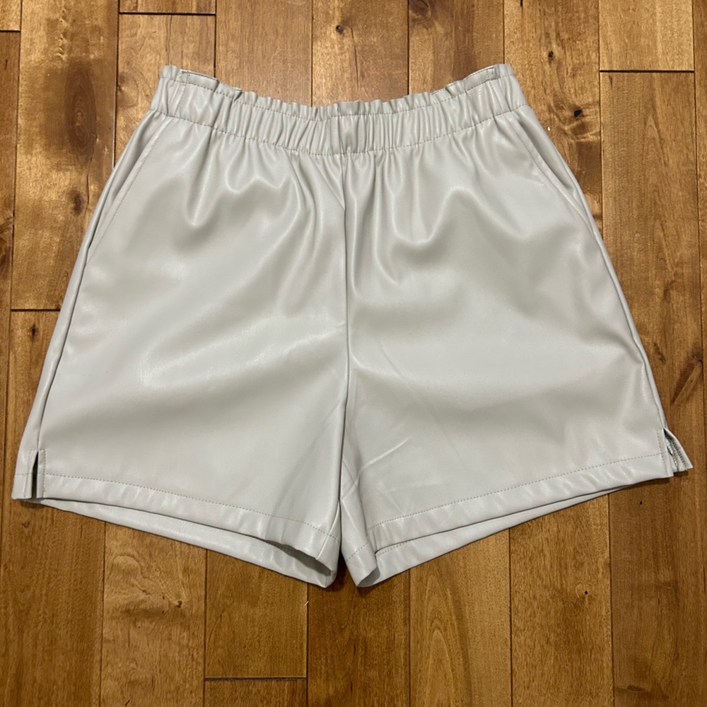 NWT Faux leather shorts